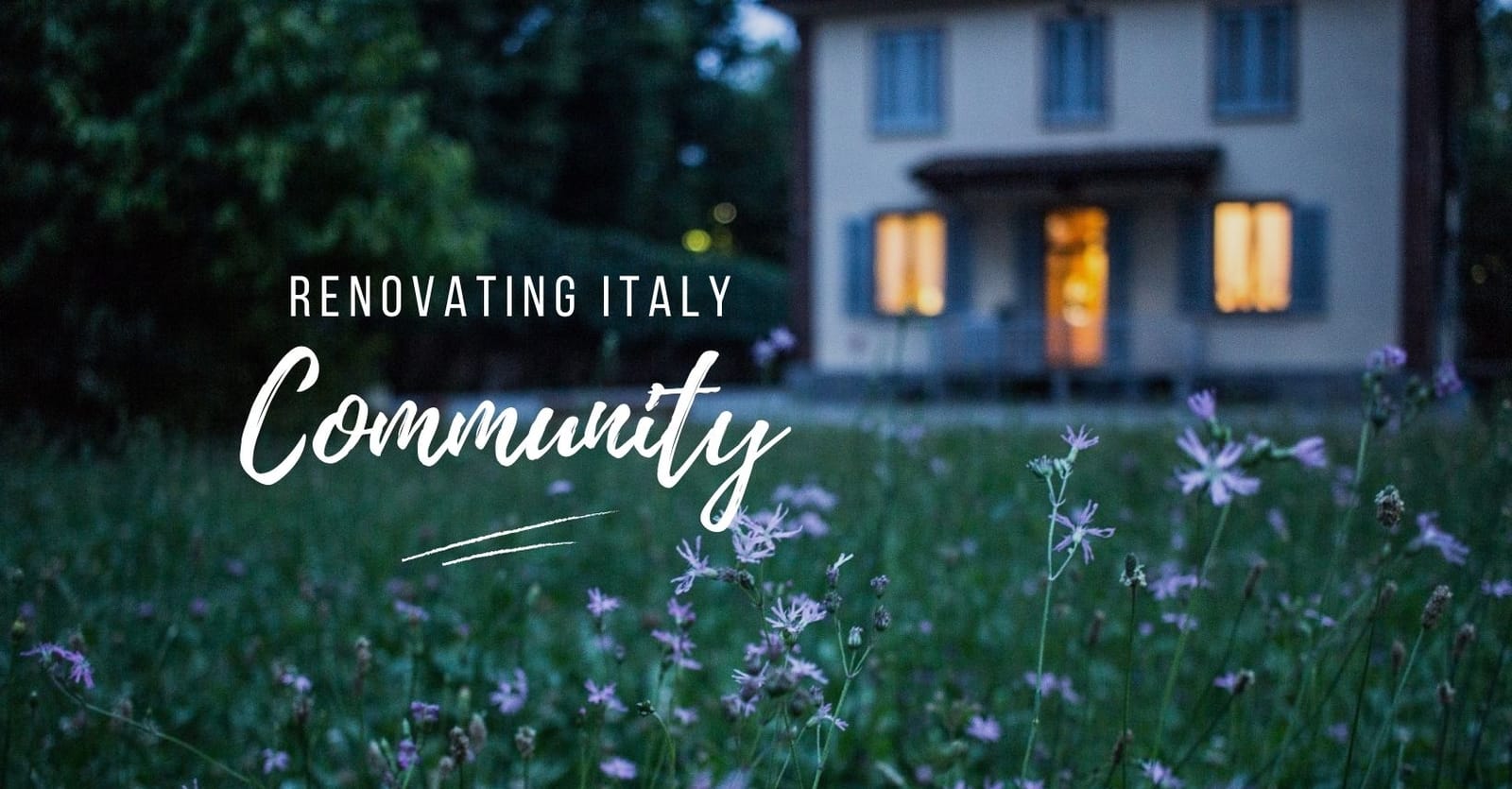 New to Renovating Italy?